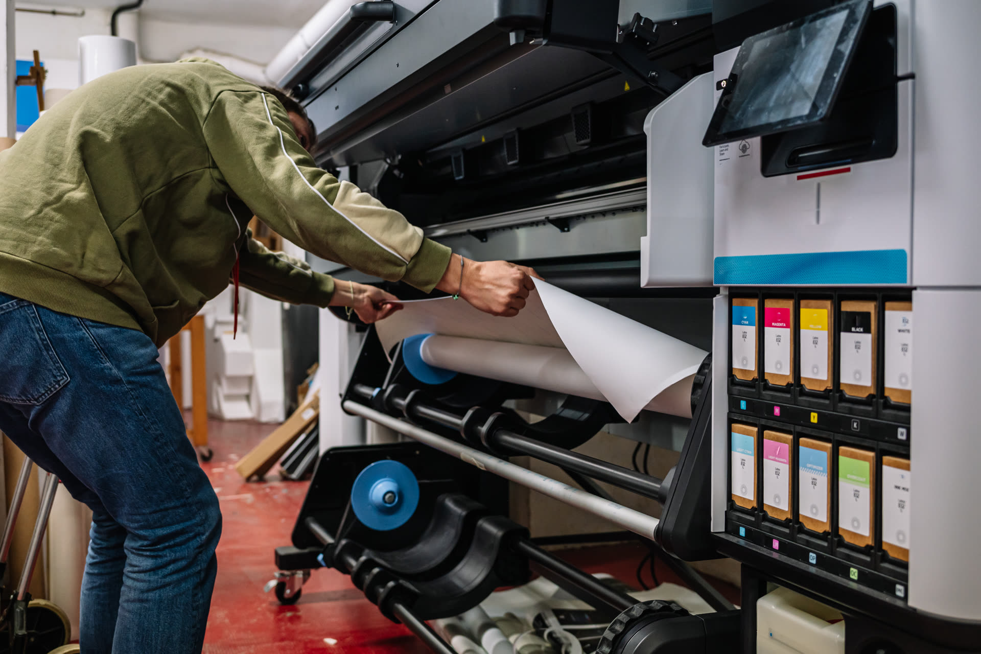 Taller de impresión PLM con tintas CMYK